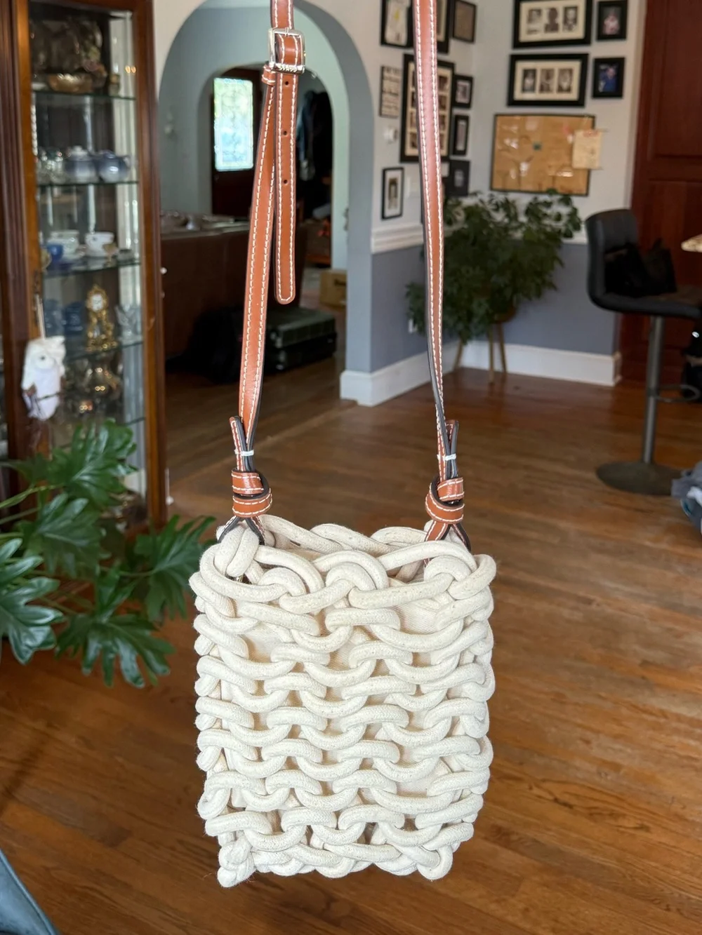 Staud Corda Chunky Knit Mini Crossbody Bag